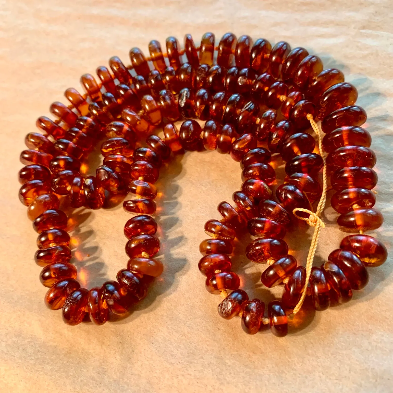 Baltic Amber Discs Strand