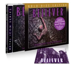 BELIEVER - EXTRACTION FROM MORTALITY (*NEW-DELUXE GOLD CD   CARD, 2023, Bombworks) Only 500 - Remastered/1989 Thrash Metal