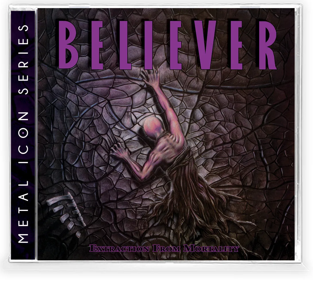 BELIEVER - EXTRACTION FROM MORTALITY (*NEW-SILVER CD   CARD, 2023, Bombworks) Remastered/1989 Thrash Metal