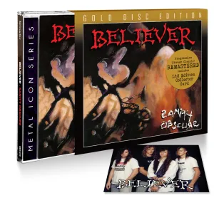 BELIEVER - SANITY OBSCURE (*NEW-DELUXE GOLD CD   CARD, 2023, Bombworks) **Only 500 - Remastered/1990 Thrash Metal