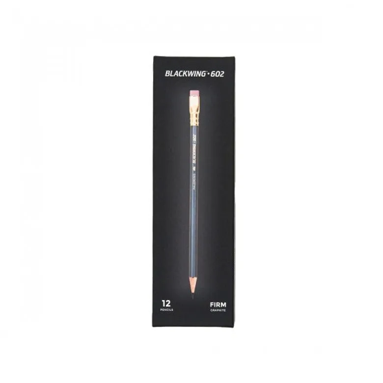 Blackwing 602 - SINGLE |  Firm Black Graphite with Eraser (~B Hardness)