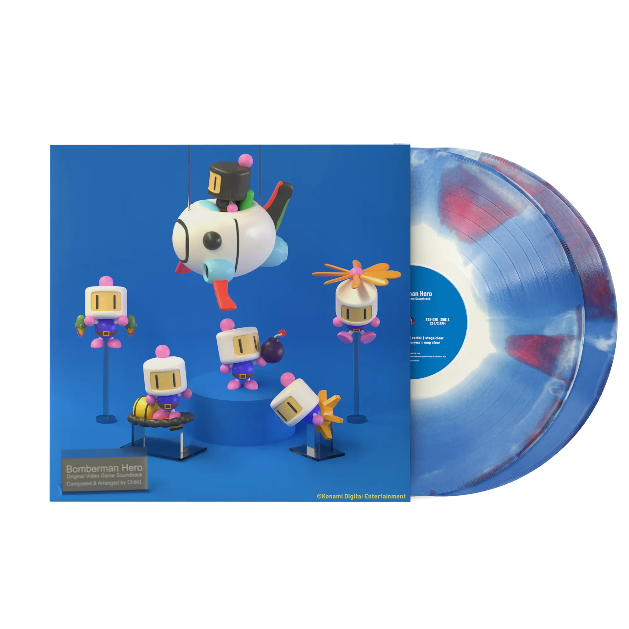 Bomberman Hero (Original Soundtrack) - Jun Chikuma (2xLP Vinyl Record) - Limited Edition