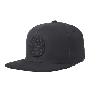 Brixton Oath III Snapback - Black/Black/Black