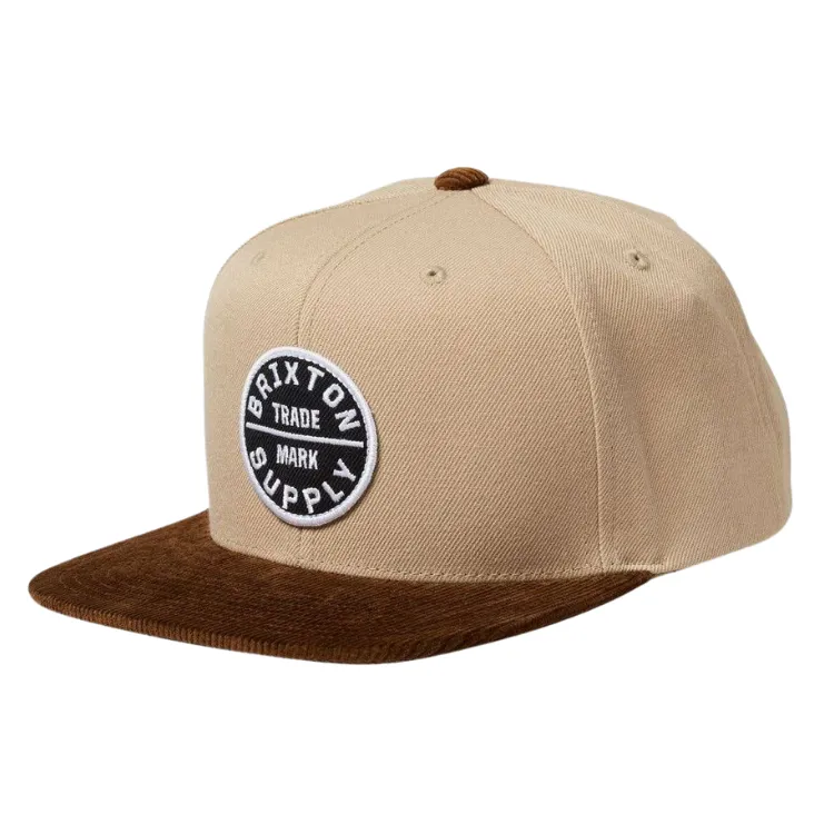 Brixton Oath III Snapback - Khaki/Sepia