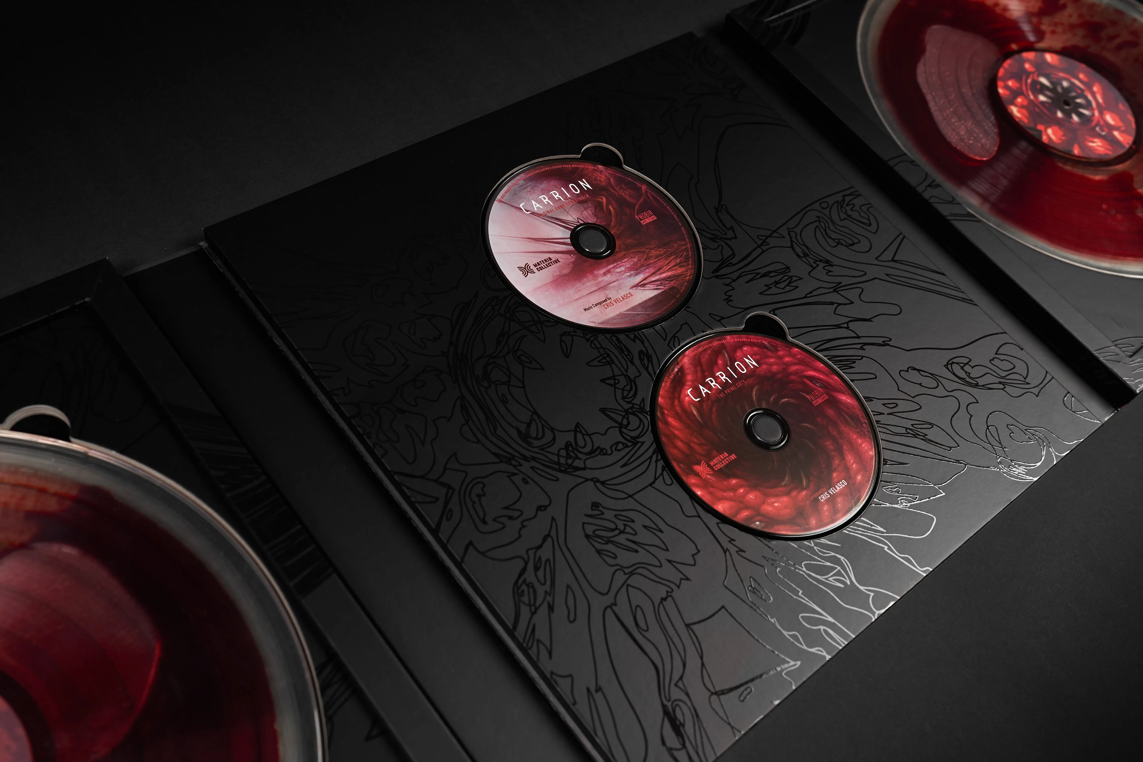 Carrion (Original Game Soundtrack) - Cris Velasco (Limited-Edition 2xLP Blood-filled Vinyl Record Boxset)