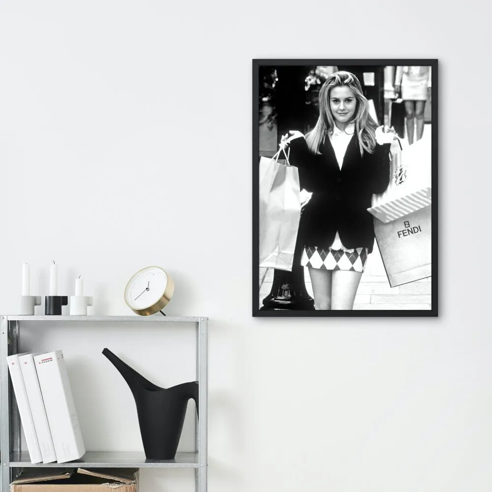 Cher Horowitz Clueless Poster INSTANT DOWNLOAD Art Print, Pop Culture Art Print, Black & White Prints, Movie/Show Poster Wall Art, Pop Art, Glam Décor