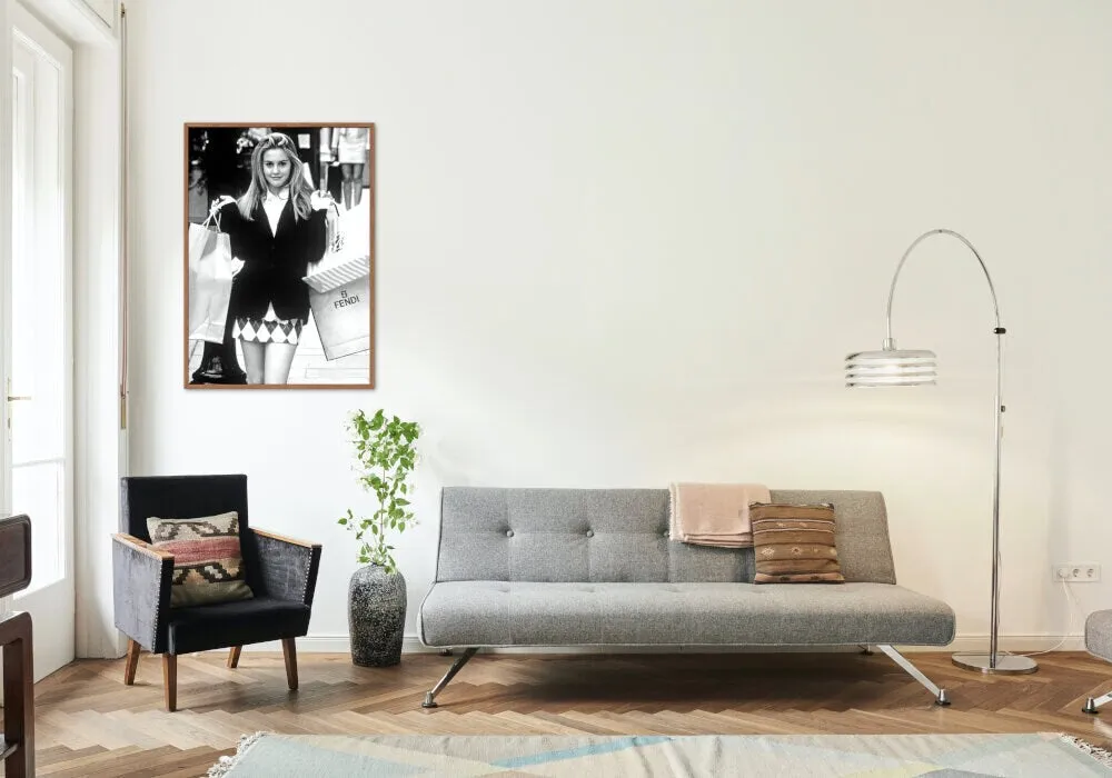 Cher Horowitz Clueless Poster INSTANT DOWNLOAD Art Print, Pop Culture Art Print, Black & White Prints, Movie/Show Poster Wall Art, Pop Art, Glam Décor