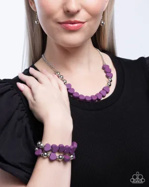 Complete Look - Purple Heart Set - Paparazzi Accessories