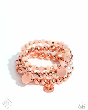 Dawn Demonstration - Copper Bracelet - Paparazzi Accessories