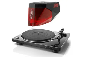 Denon DP-450USB Turntable with Ortofon 2M Red Phono Cartridge Bundle