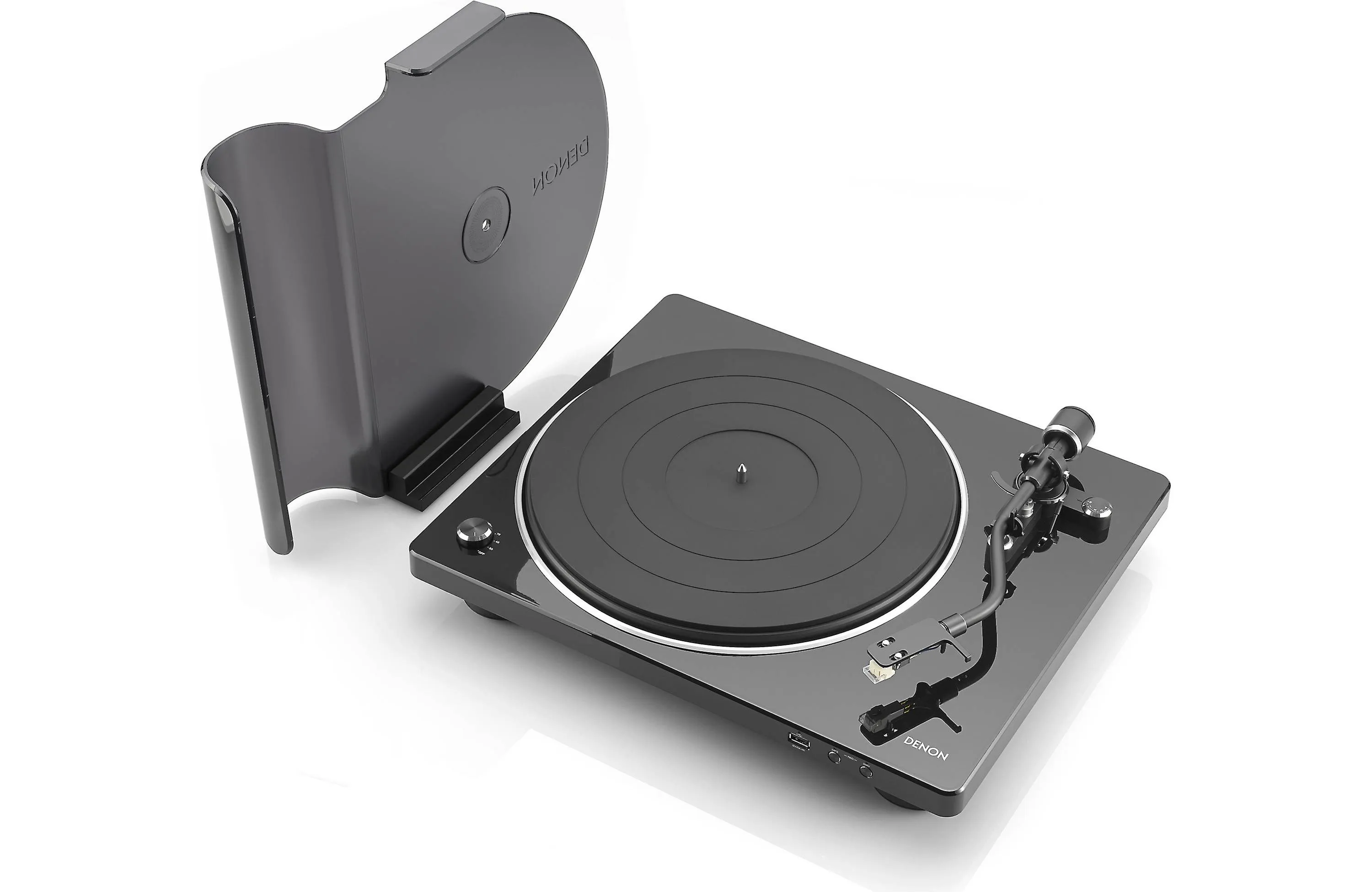 Denon DP-450USB Turntable with Ortofon 2M Red Phono Cartridge Bundle