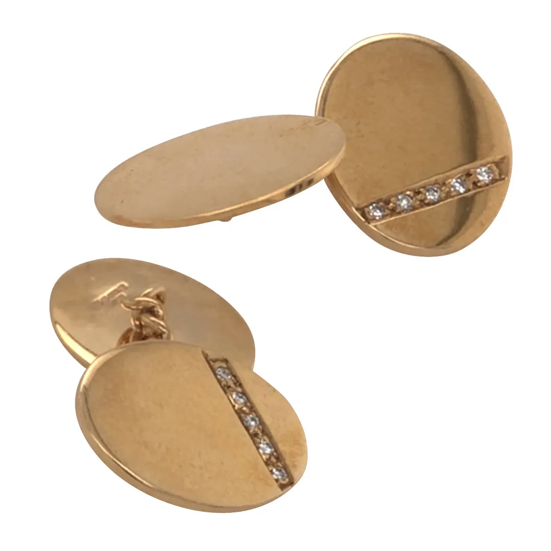 Diamond Set Cufflinks