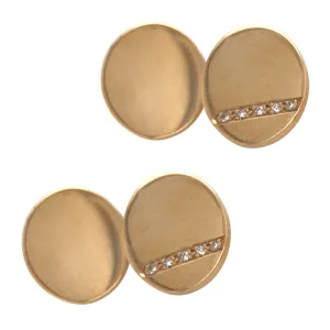 Diamond Set Cufflinks