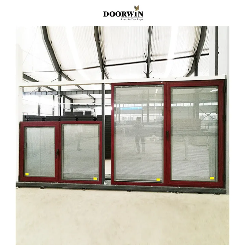 Doorwin 202130% discount Best Aluminum Manufacturers Beautiful And Hinged Single Tilt Turn System Low-E Tempered Glass Swing Window