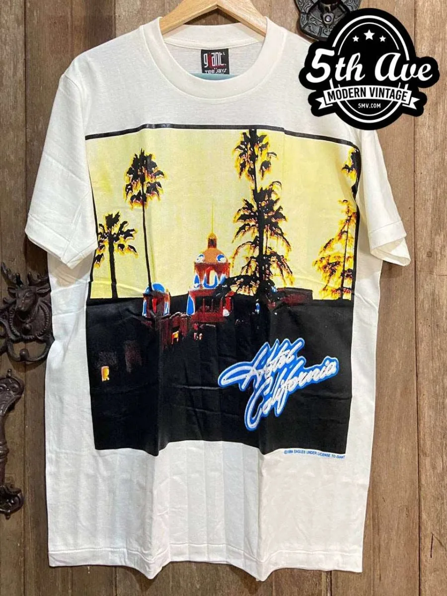 Eagles Hotel California White Tribute Tee