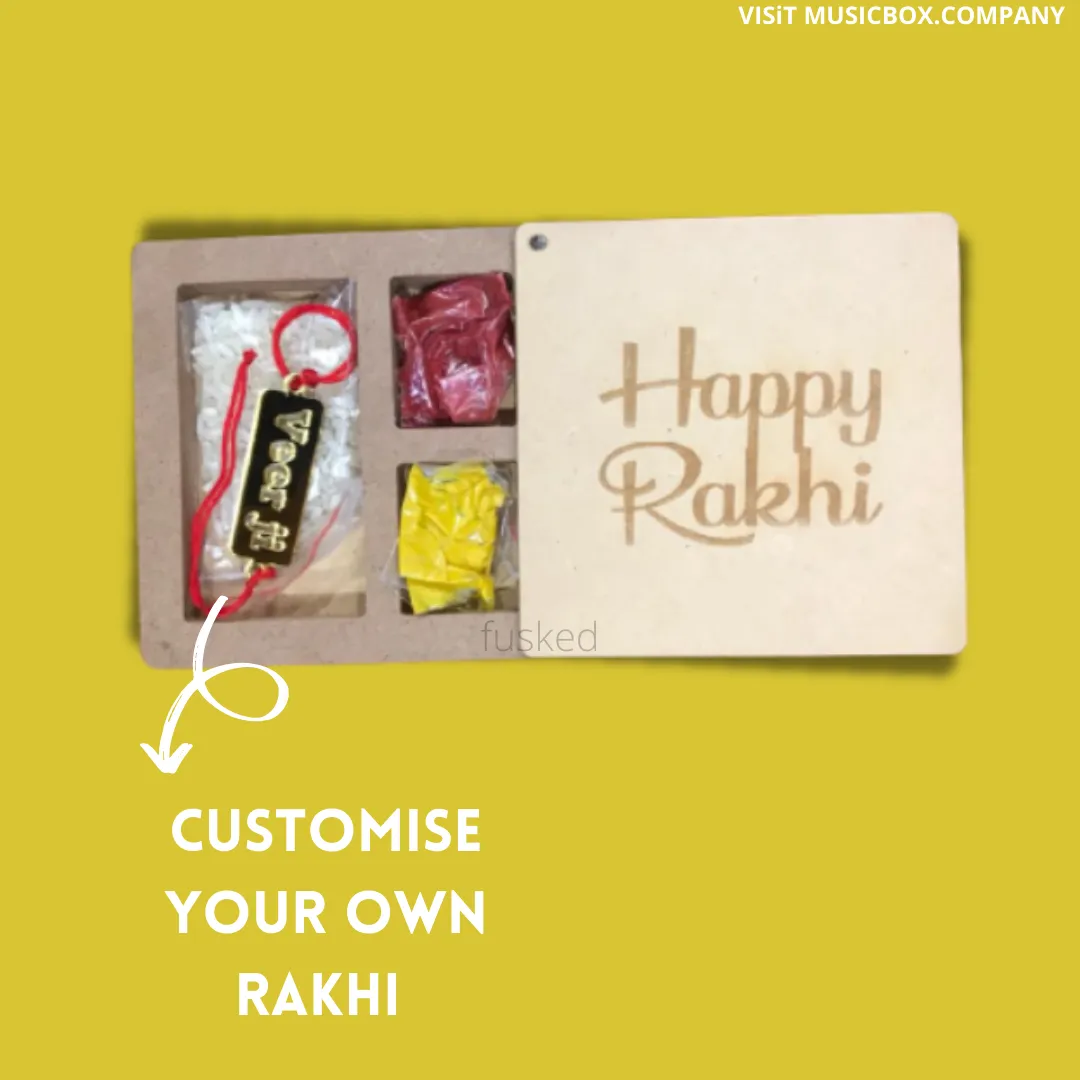 Embrace the Bond: Customized Rakhi Combo