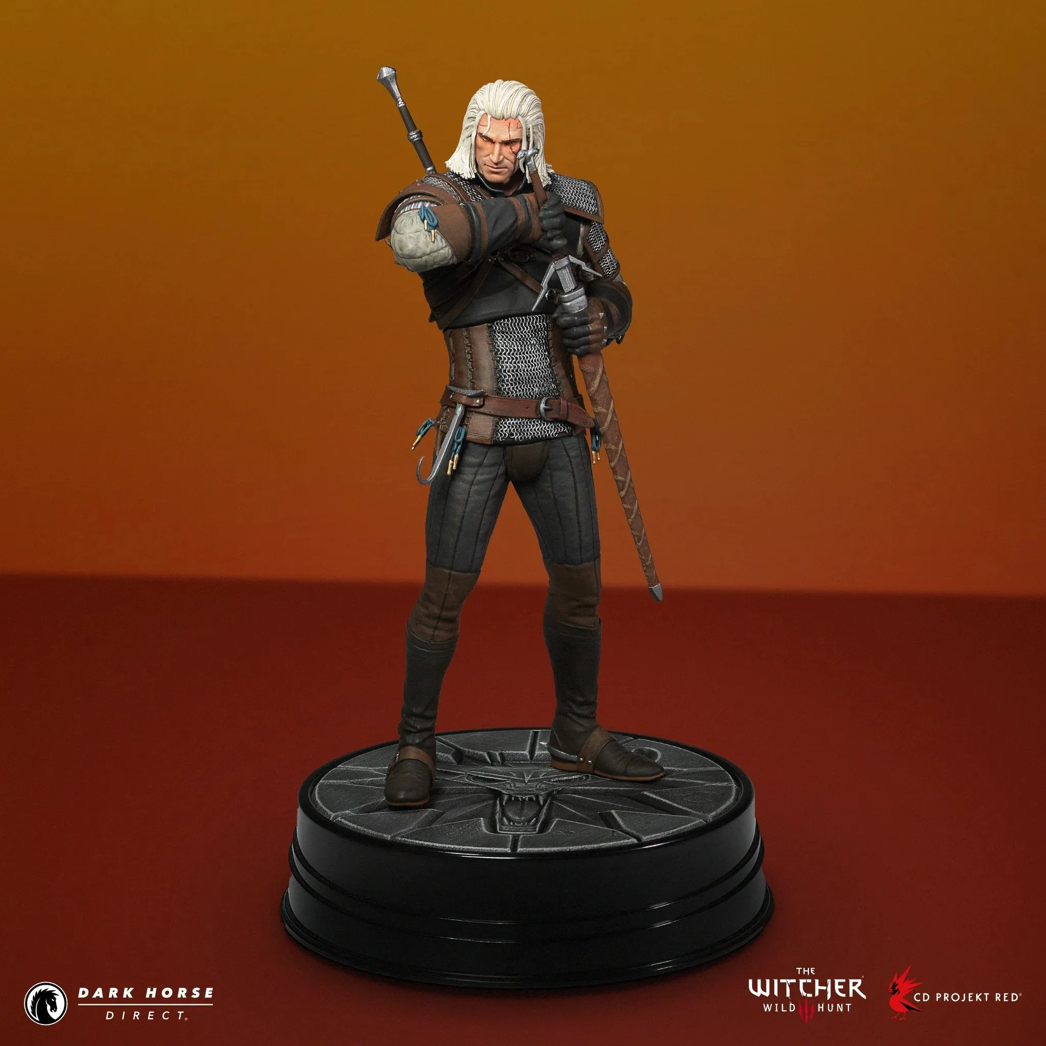 Figure Dark Horse Comics, The Witcher 3 - Wild Hunt: Geralt Deluxe Hearts of Stone, 24 cm