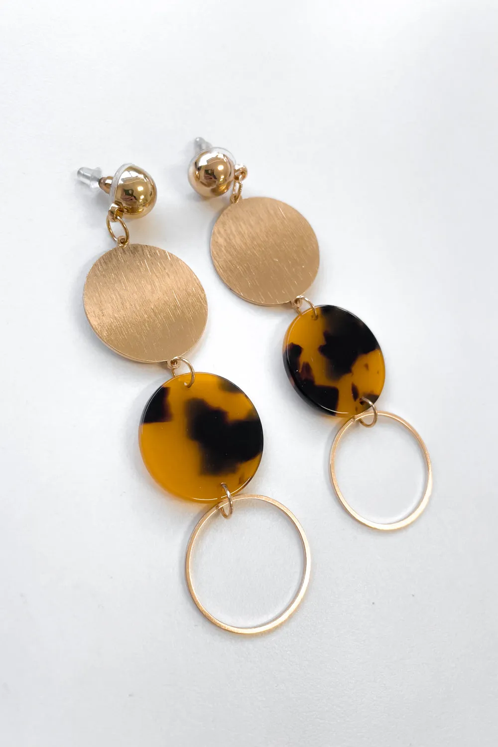 Giselle Necklace & Earring Set - Gold/Tortoiseshell