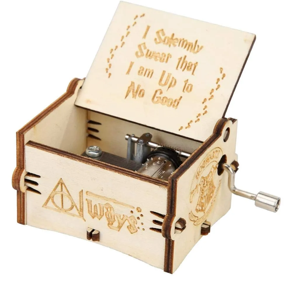 Harry Potter Wooden Music Box - Hedwig's Theme (White) 🎶🦉