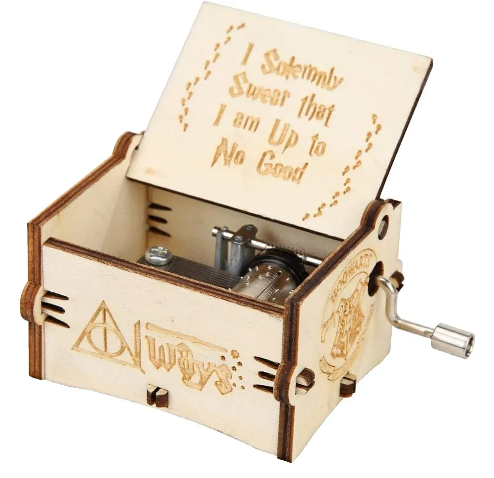 Harry Potter Wooden Music Box - Hedwig's Theme (White) 🎶🦉