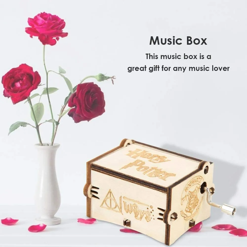 Harry Potter Wooden Music Box - Hedwig's Theme (White) 🎶🦉