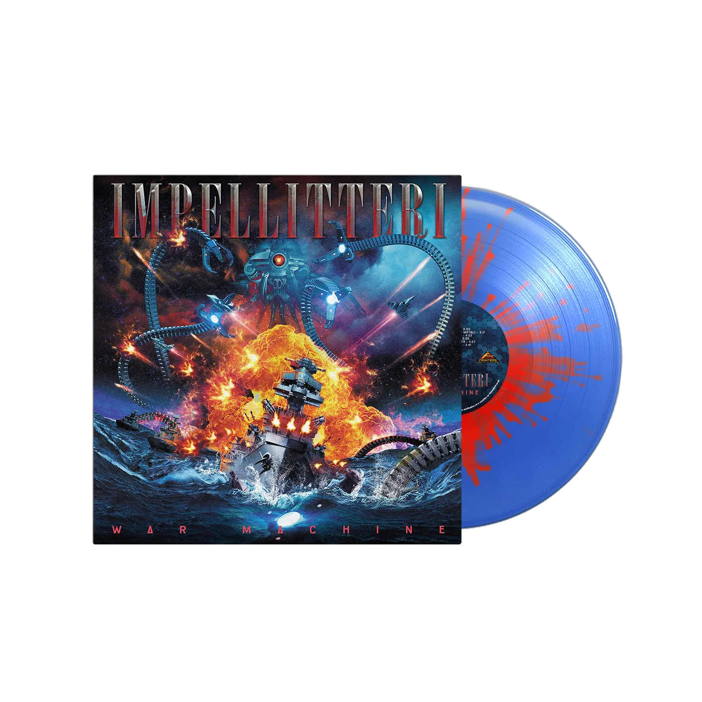 Impellitteri - War Machine - Limited Edition Blue/Red Splatter Vinyl LP