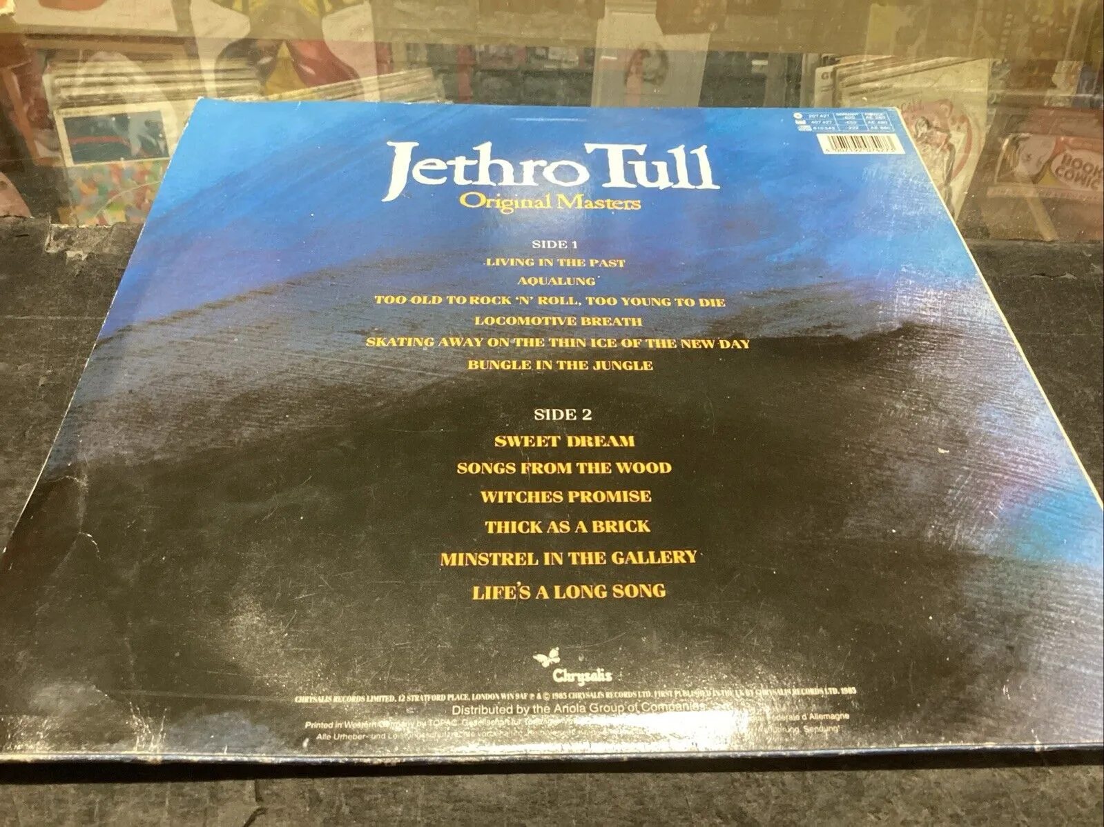 Jethro Tull Original Masters Vinyl Record VG/VG  JTTV 1 1985 1st Press