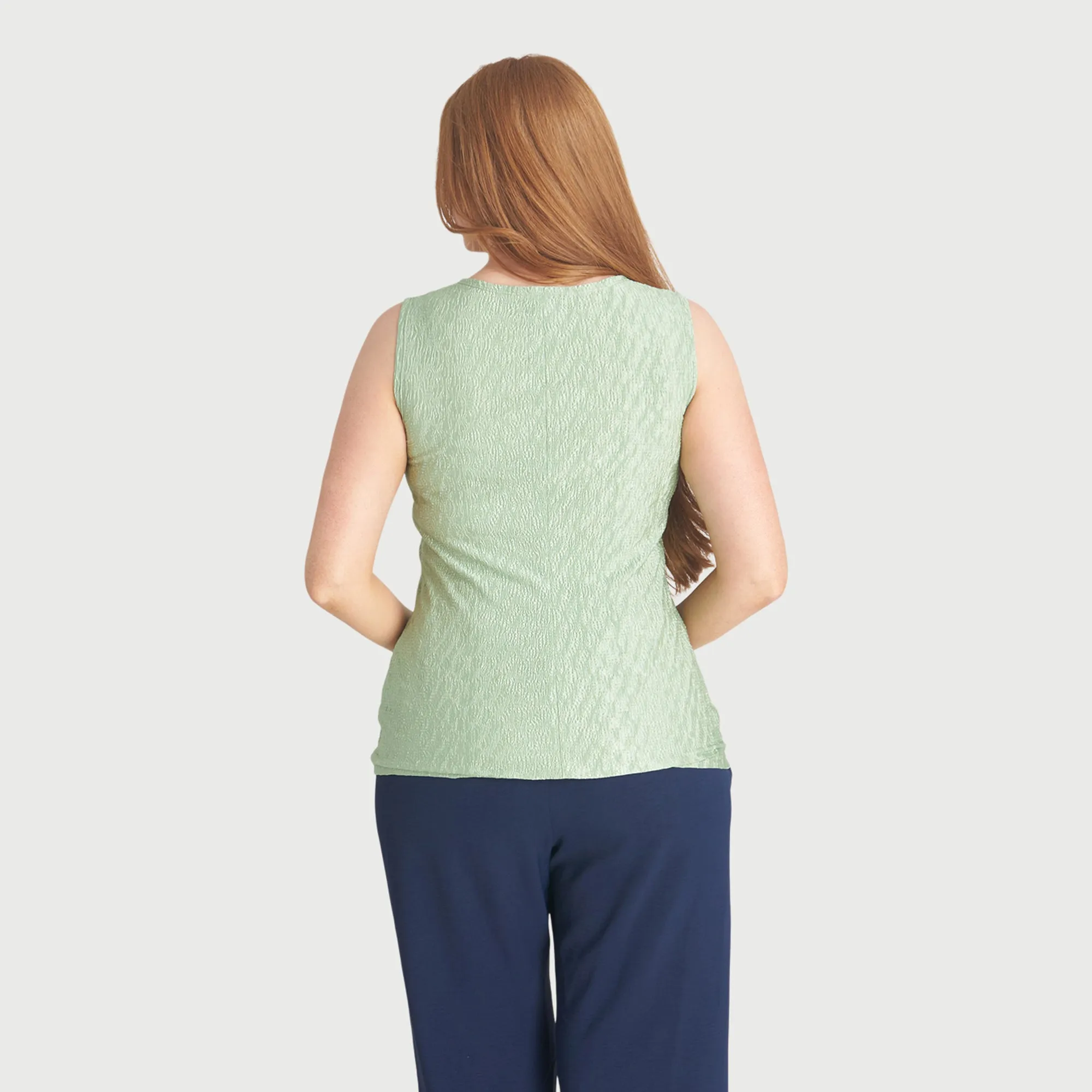 Maeve Dusty Sage Sleeveless Top