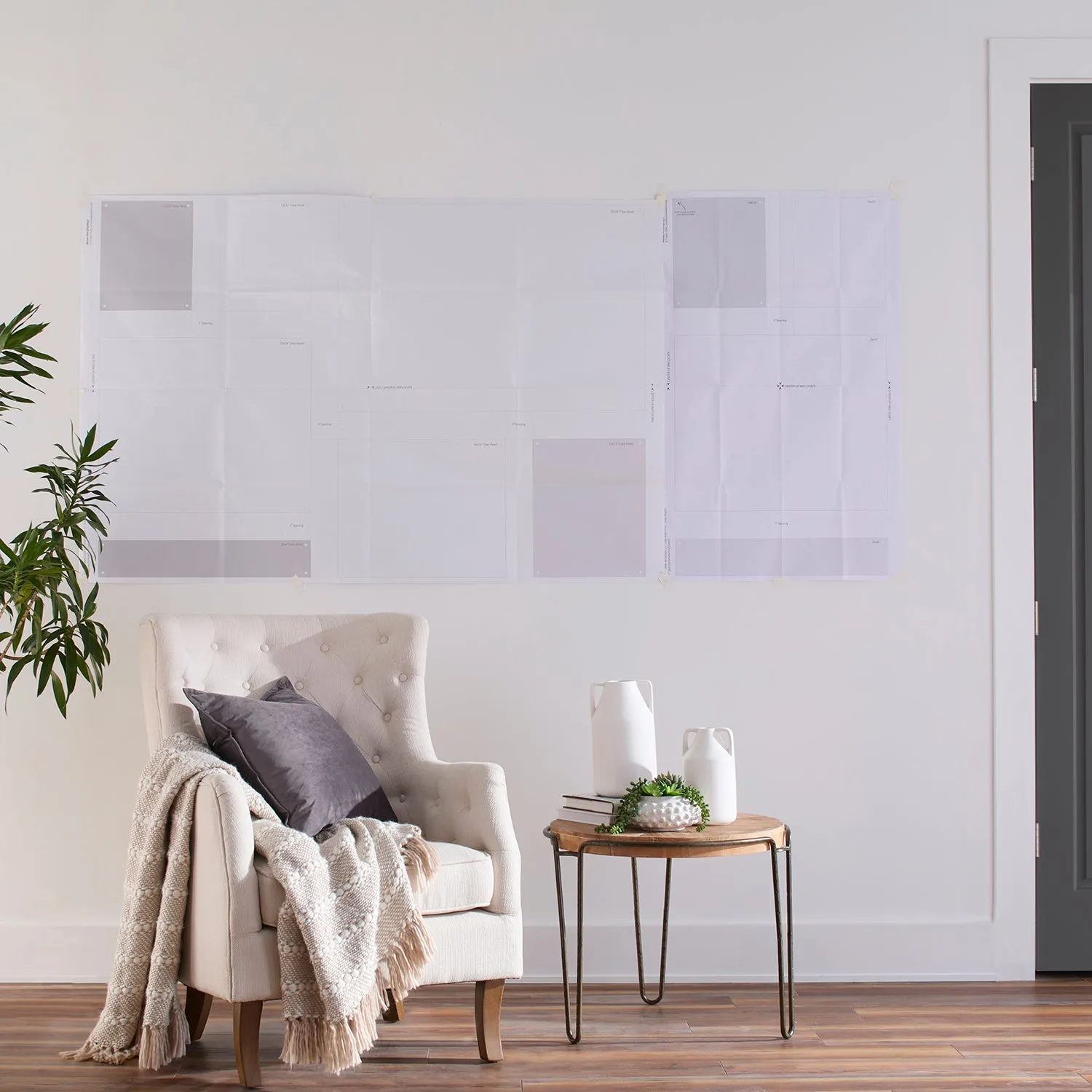 Mondrian 85" Double Panel Wallscape (Choose Your Color or Clear)