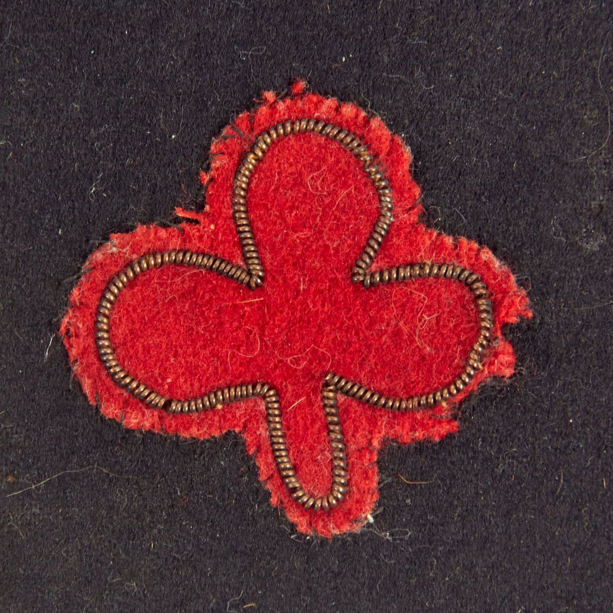 Original U.S. Civil War Commercial Chasseur Style Pattern Officers Kepi With II Corps Army of the Potomac, 1st Division Patch