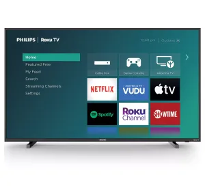 PHILIPS 50" Class 4K Ultra HD Roku Smart LED HDTV (50PFL4864/F7)