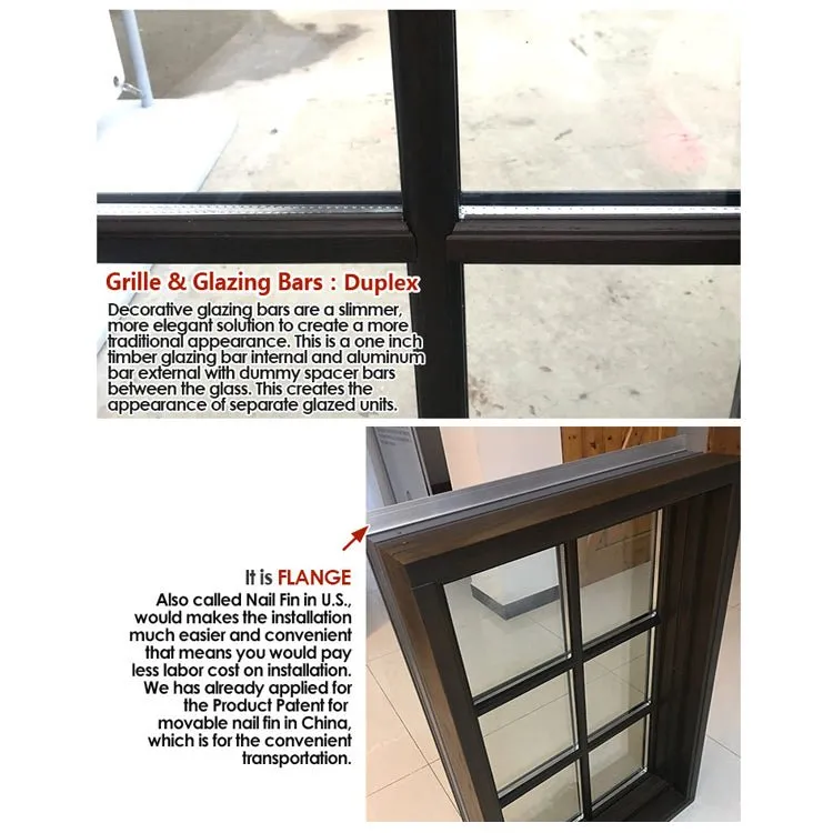 Professional factory casement window crank black windows