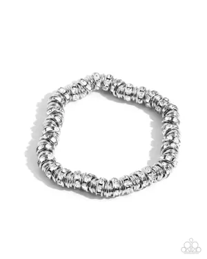 Radiant Roll Call - White Bracelet - Paparazzi Accessories