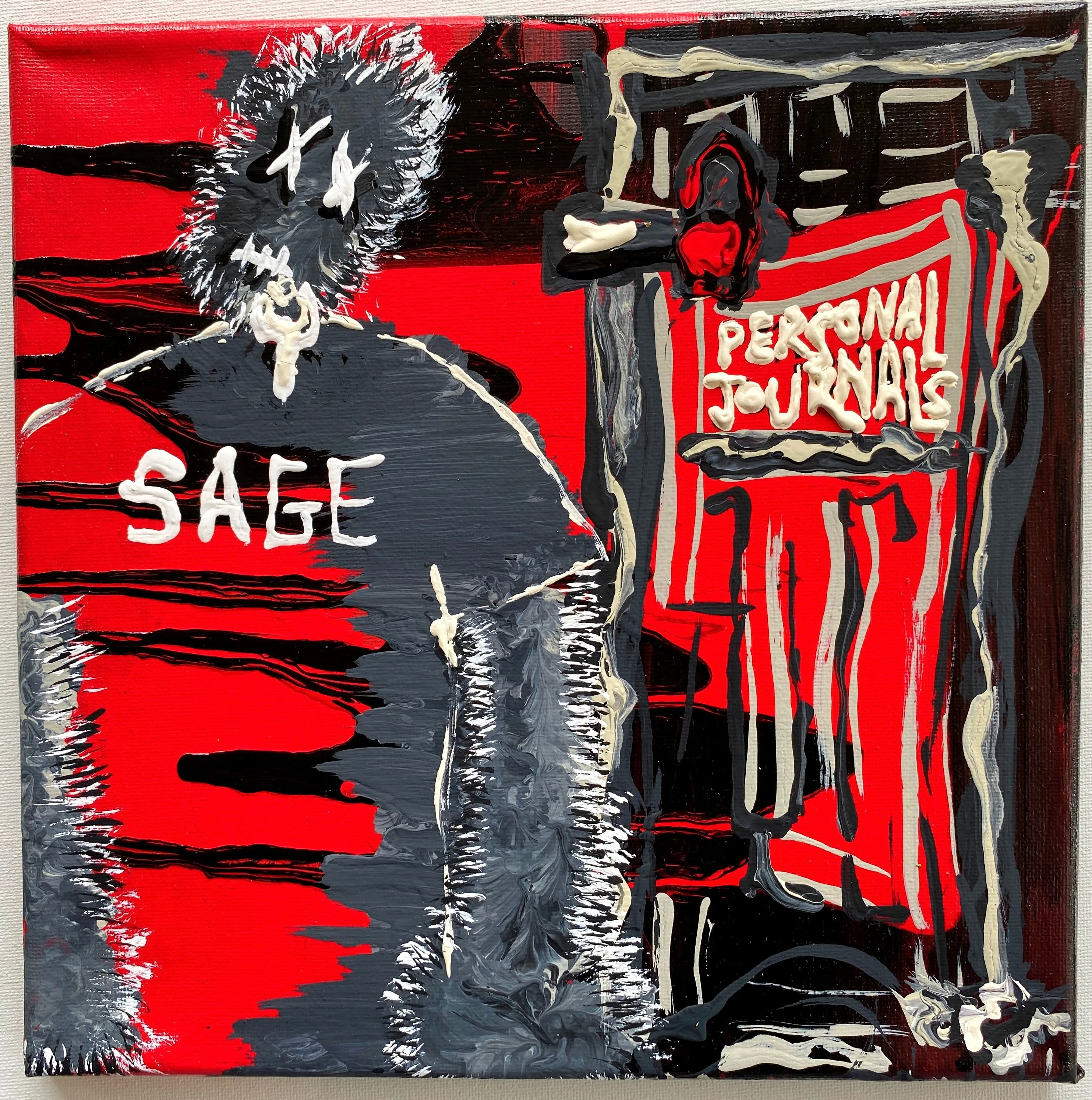 Sage Francis - Personal Journals PAINTINGS by QFetti