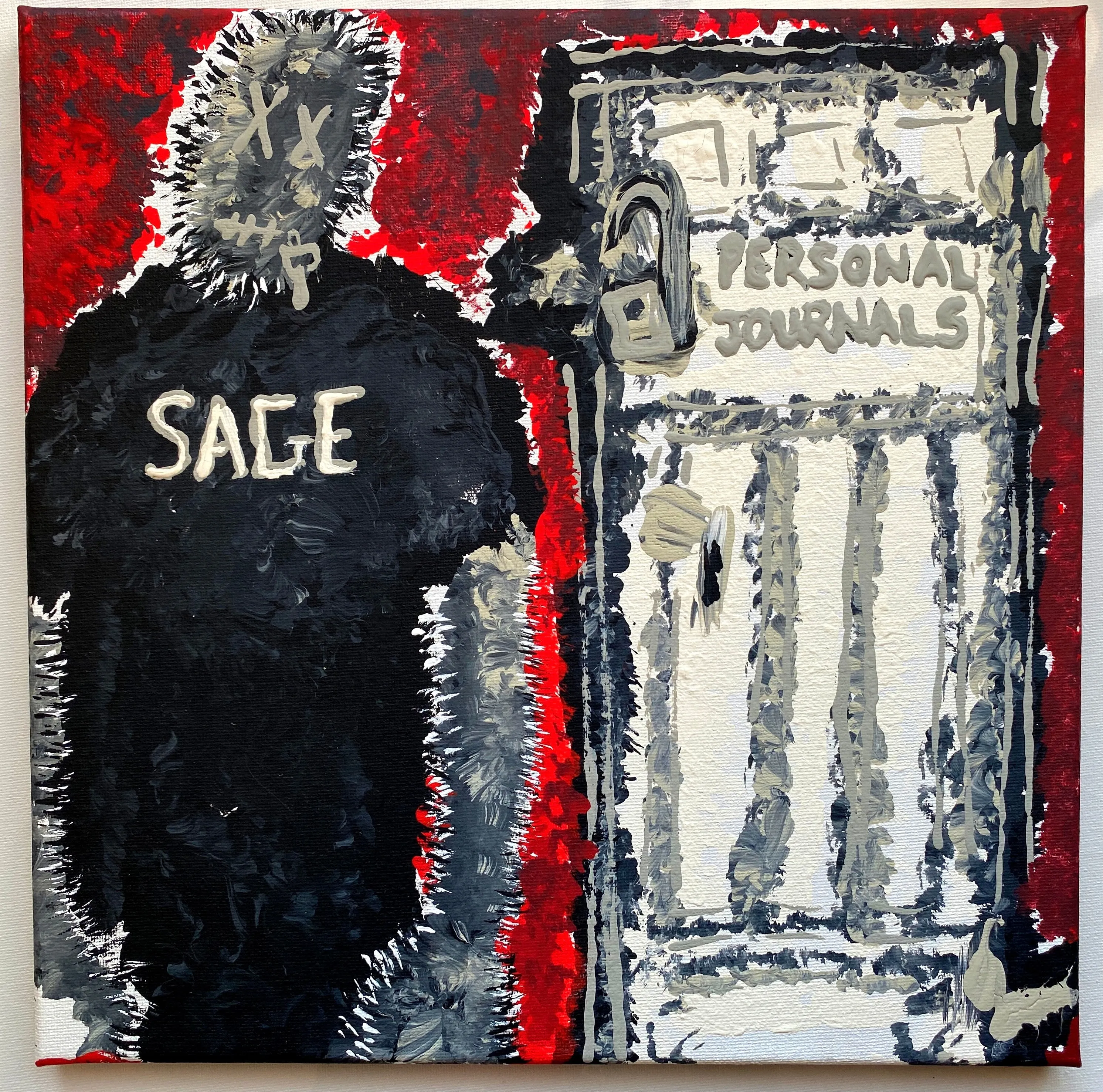 Sage Francis - Personal Journals PAINTINGS by QFetti