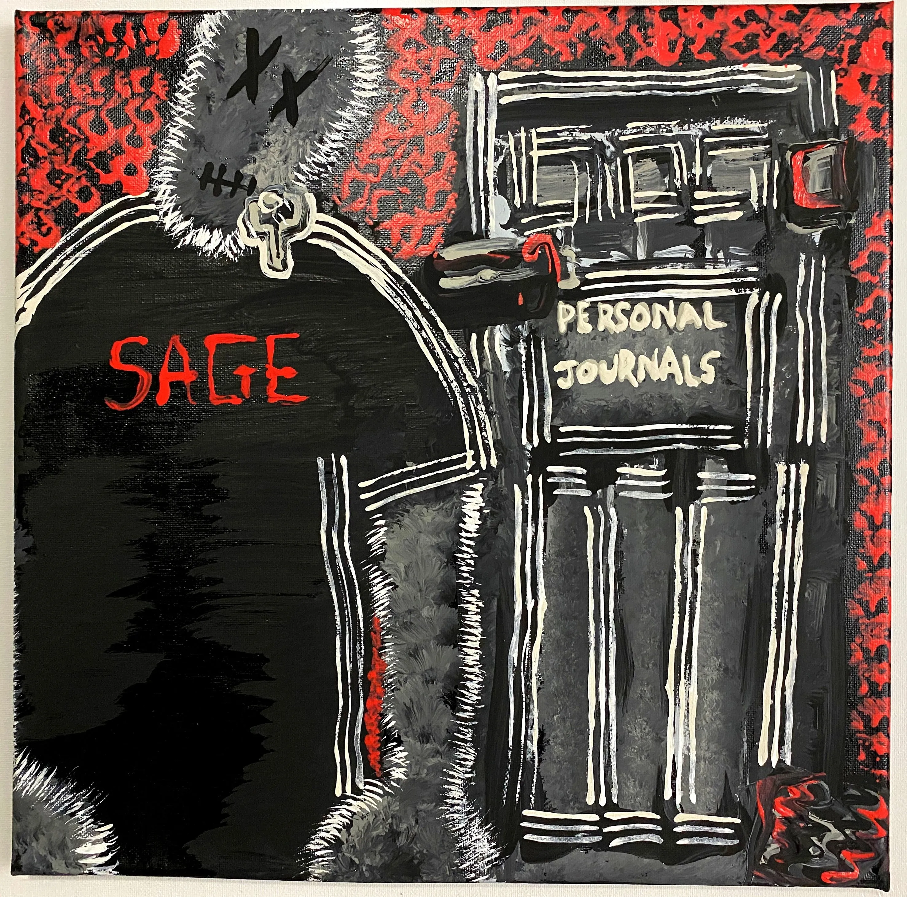 Sage Francis - Personal Journals PAINTINGS by QFetti