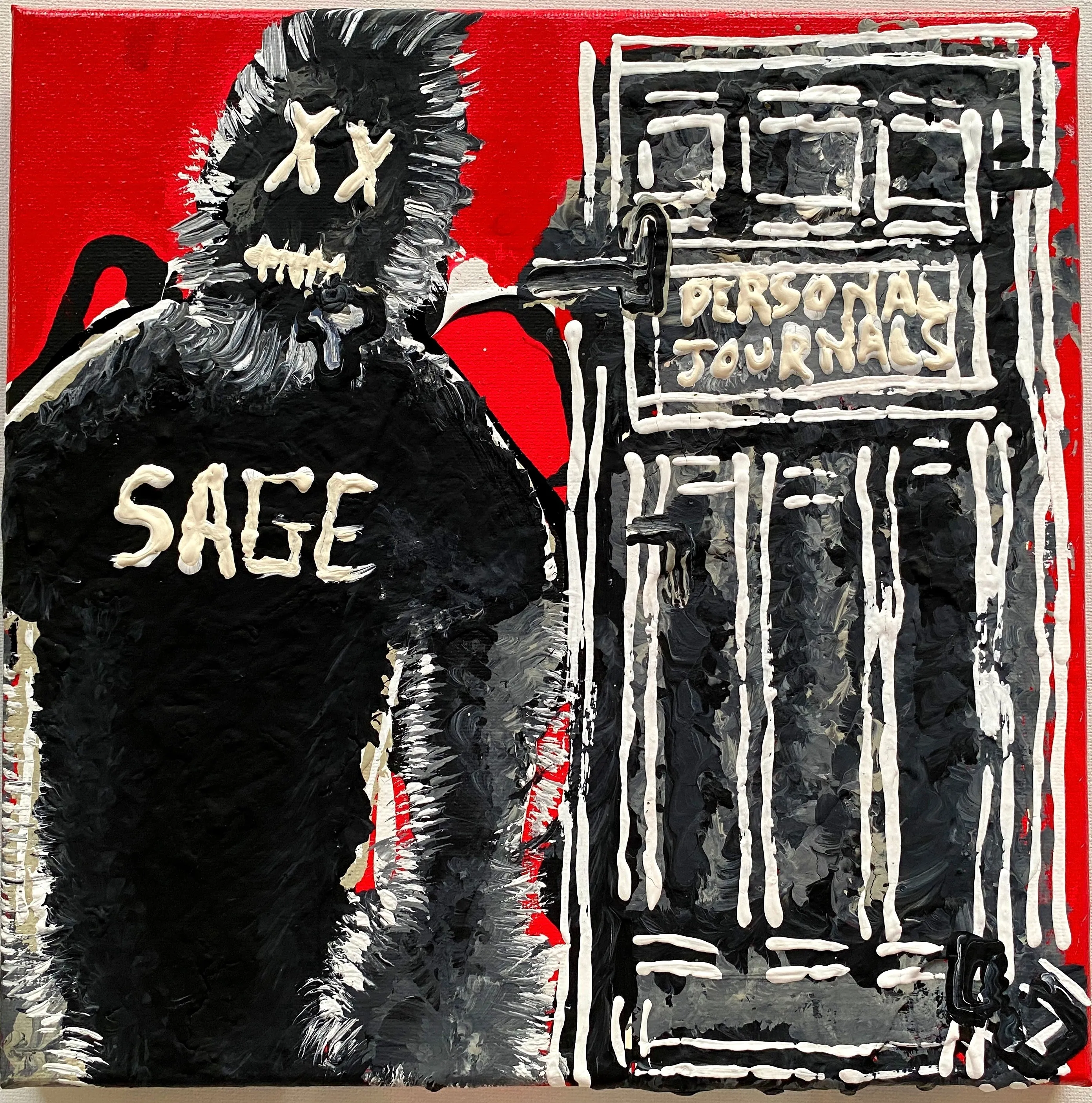 Sage Francis - Personal Journals PAINTINGS by QFetti