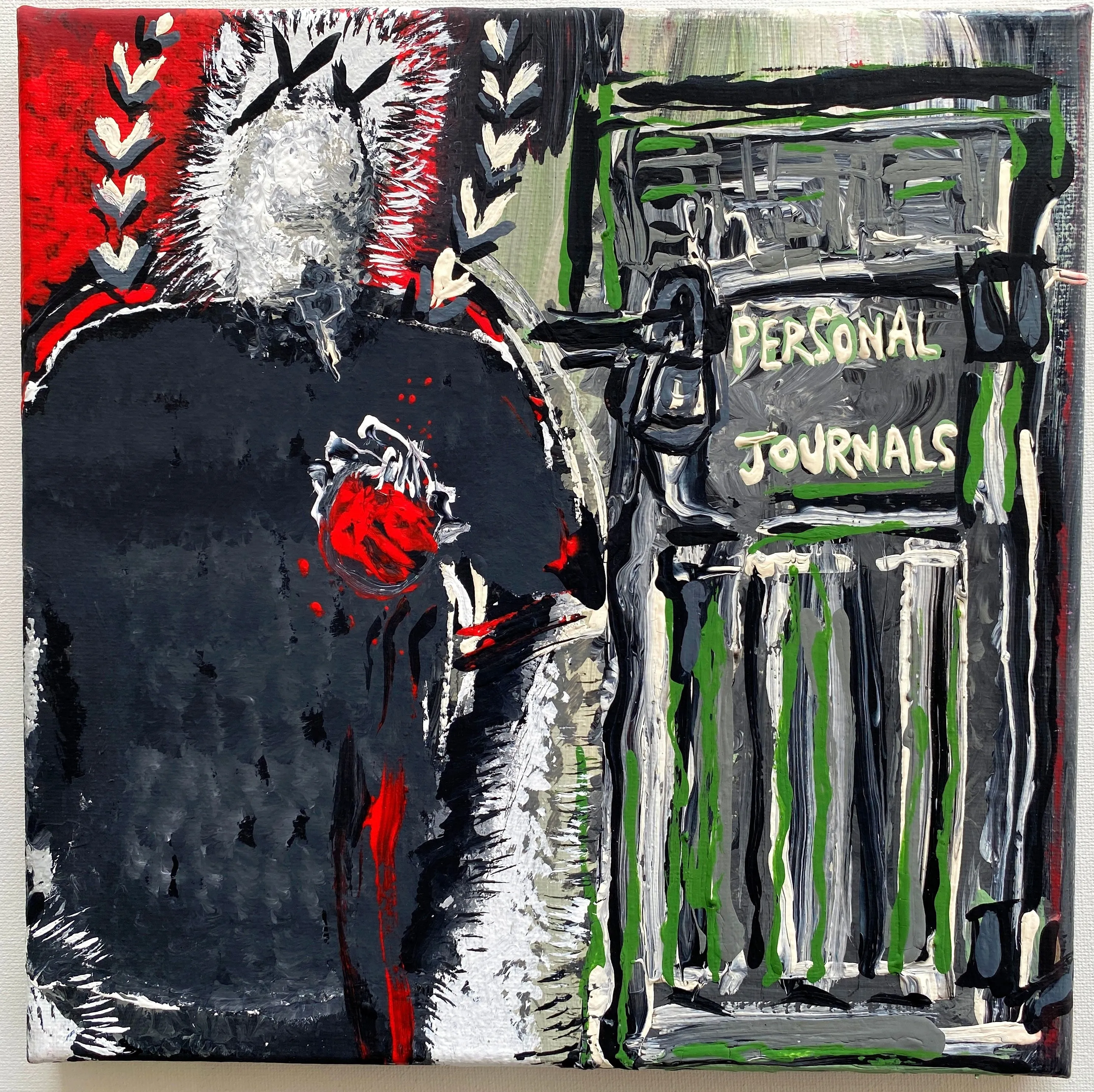 Sage Francis - Personal Journals PAINTINGS by QFetti