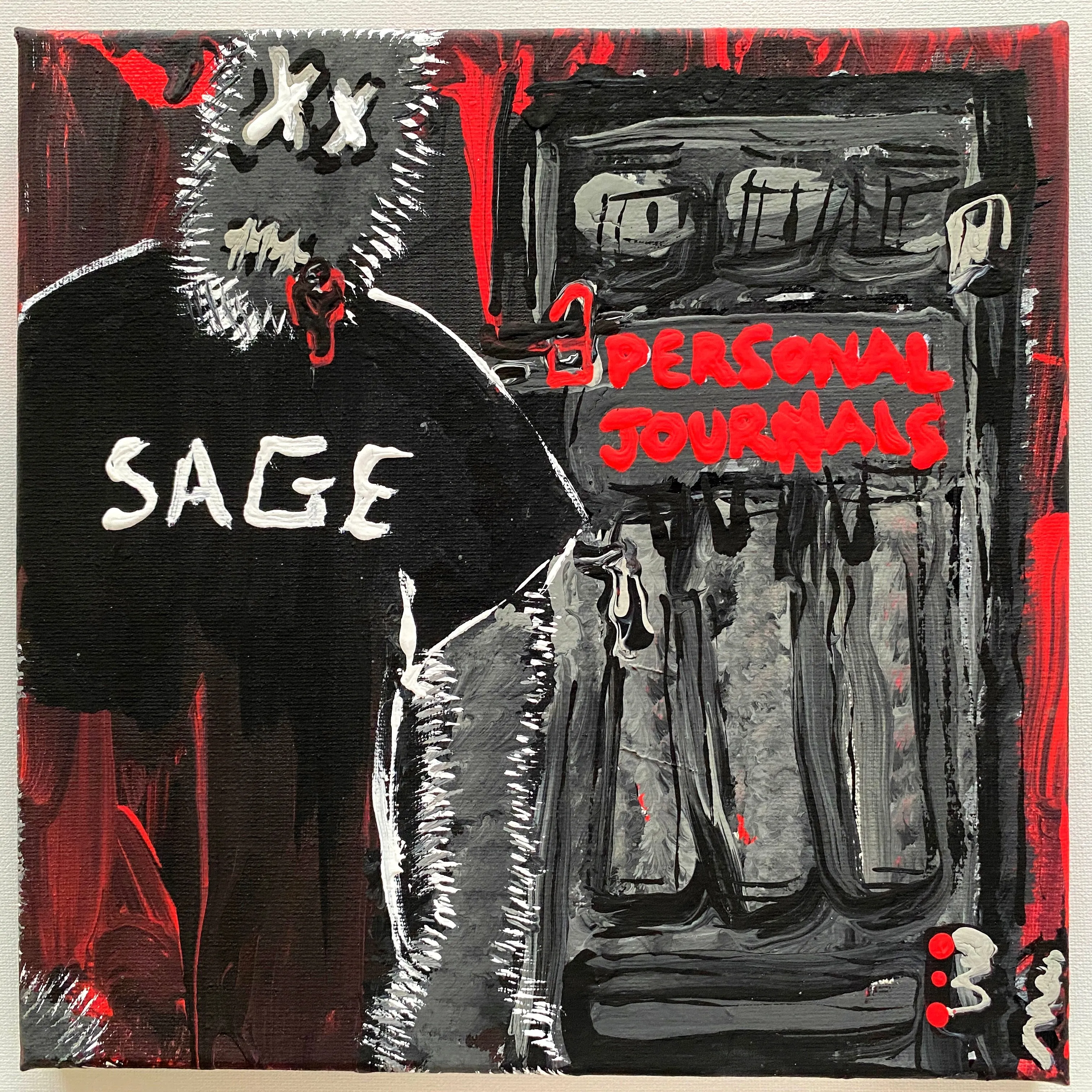 Sage Francis - Personal Journals PAINTINGS by QFetti