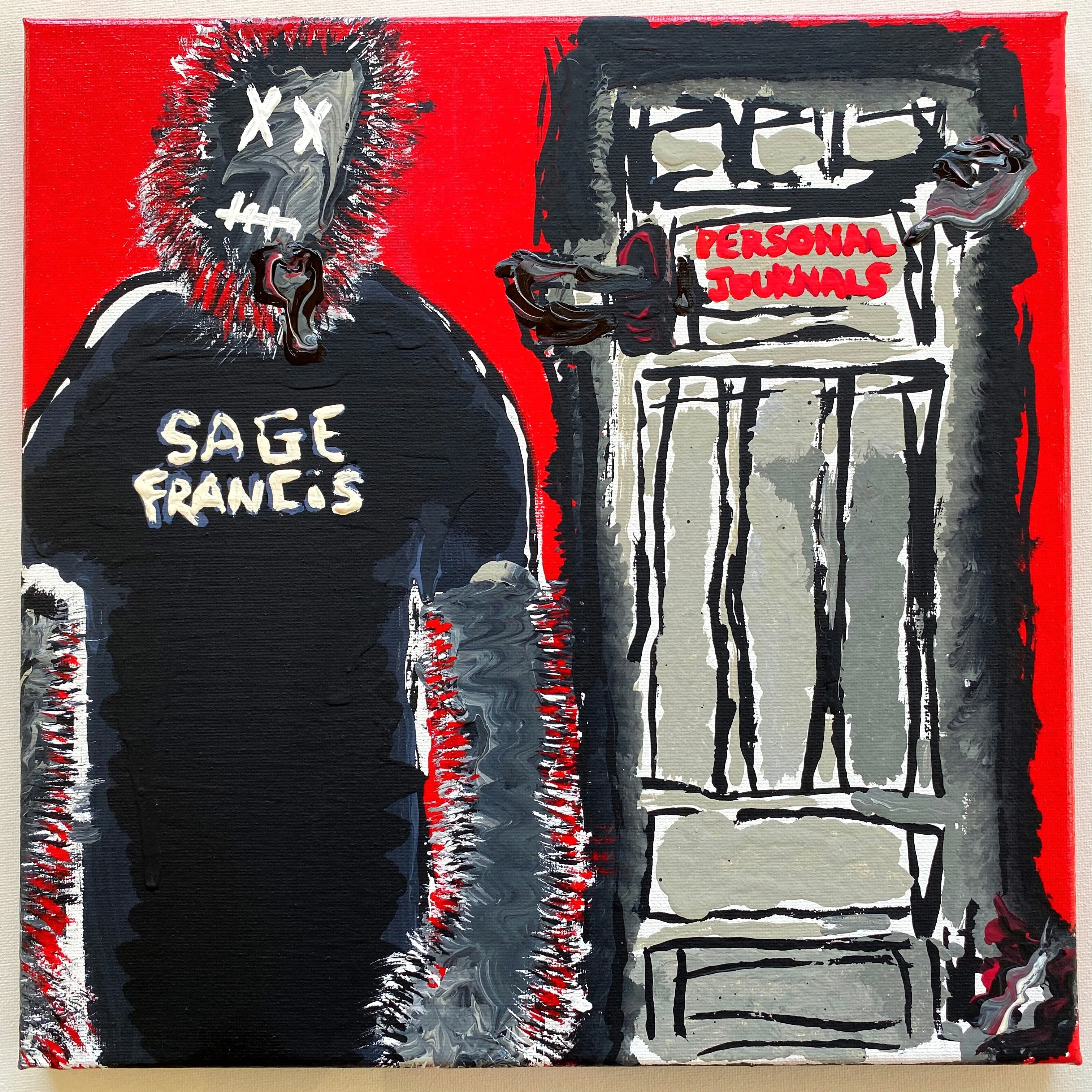 Sage Francis - Personal Journals PAINTINGS by QFetti