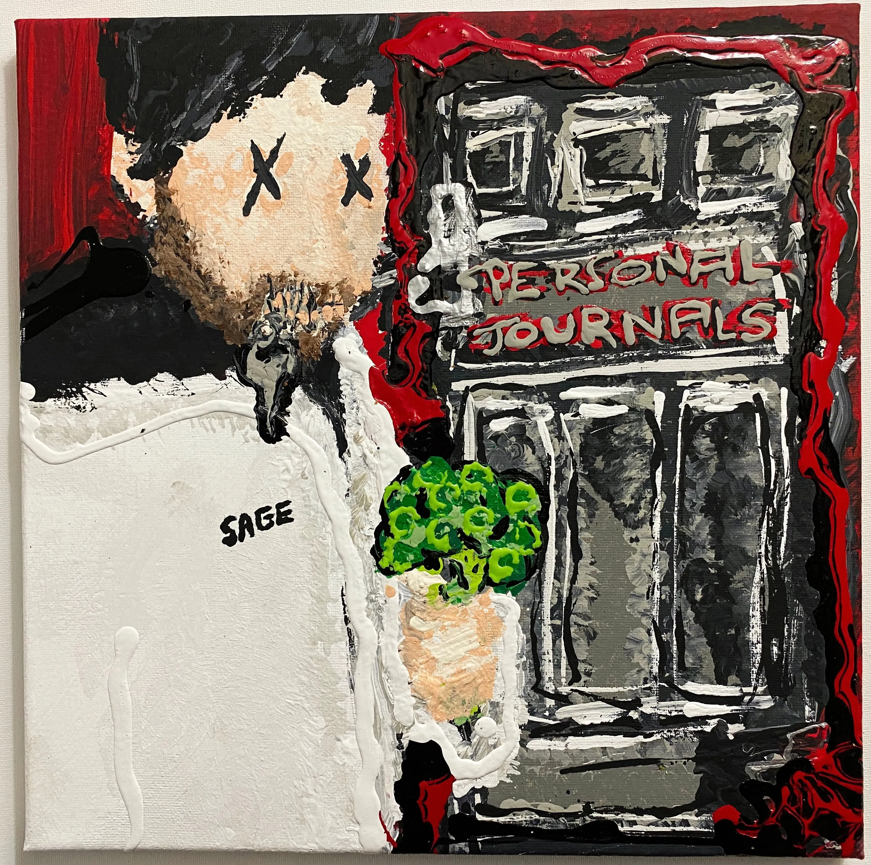 Sage Francis - Personal Journals PAINTINGS by QFetti