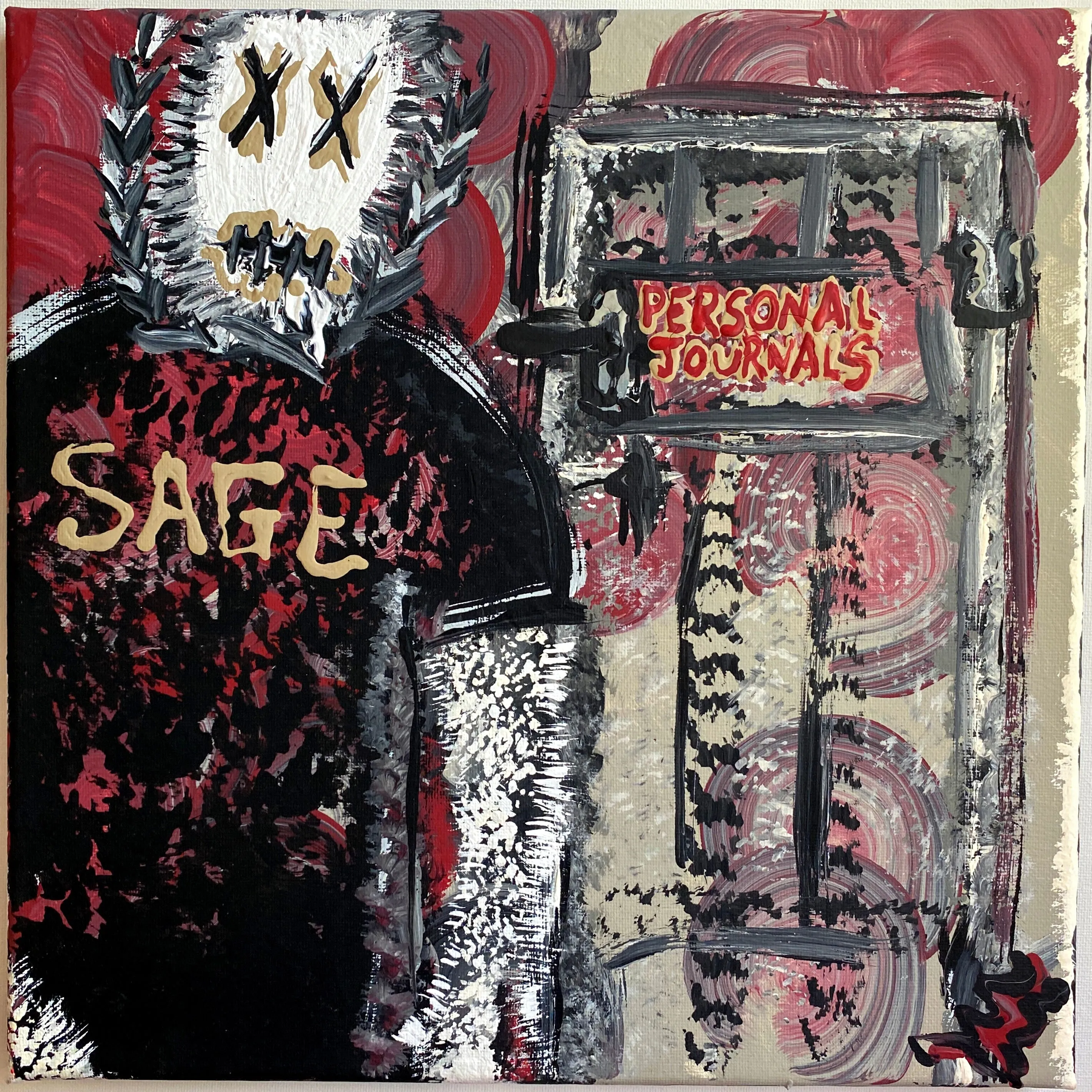 Sage Francis - Personal Journals PAINTINGS by QFetti