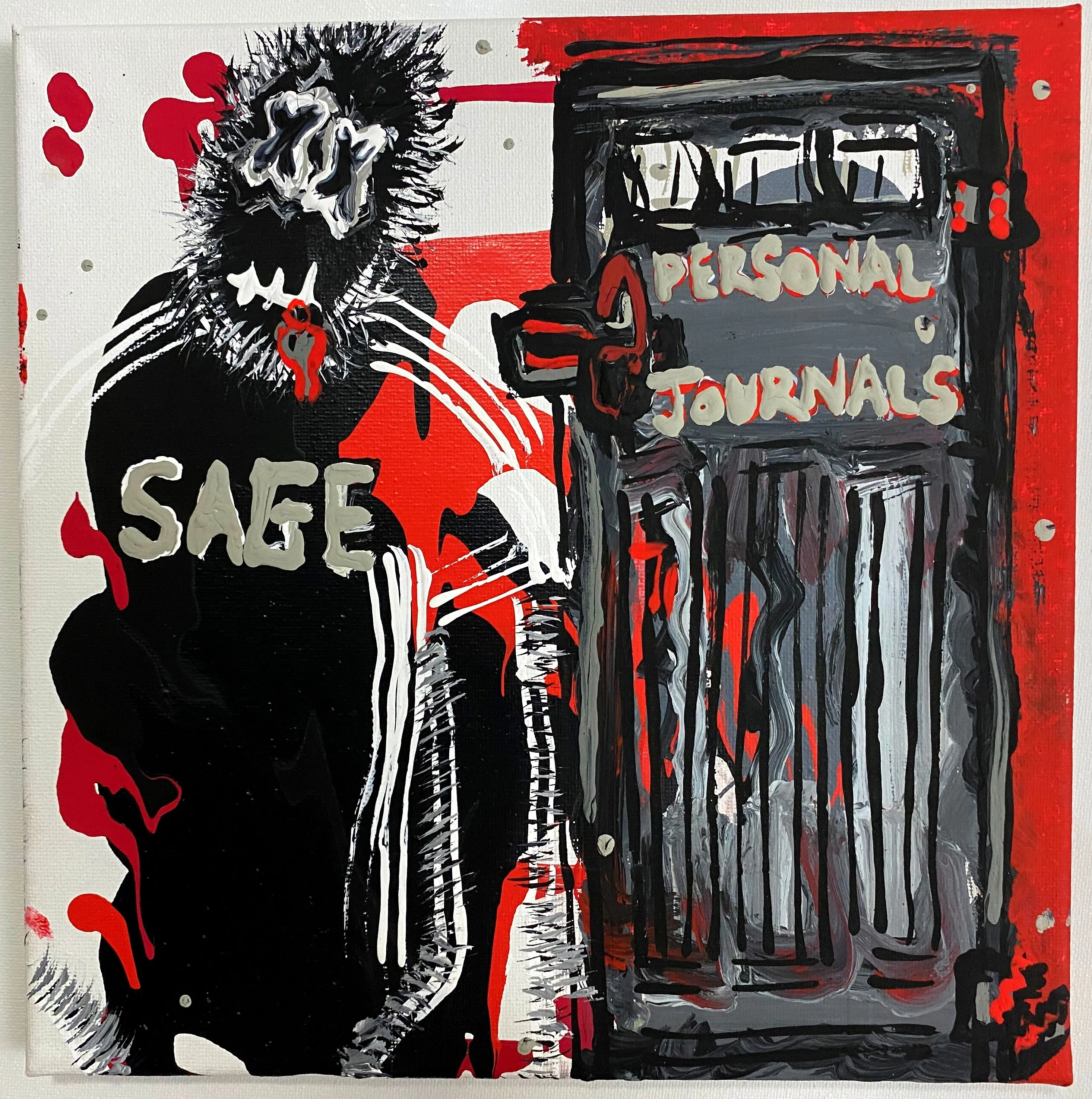 Sage Francis - Personal Journals PAINTINGS by QFetti