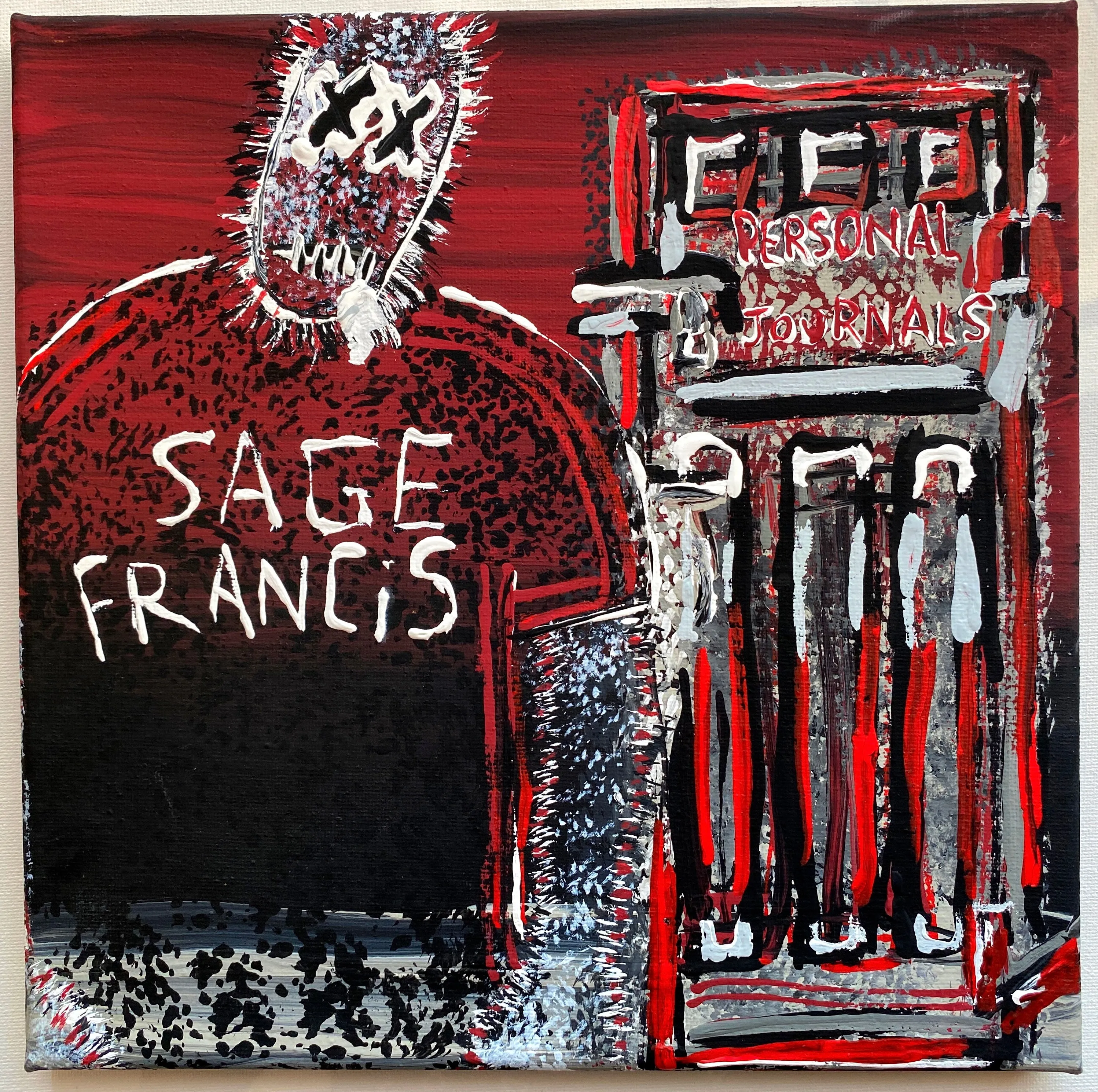 Sage Francis - Personal Journals PAINTINGS by QFetti