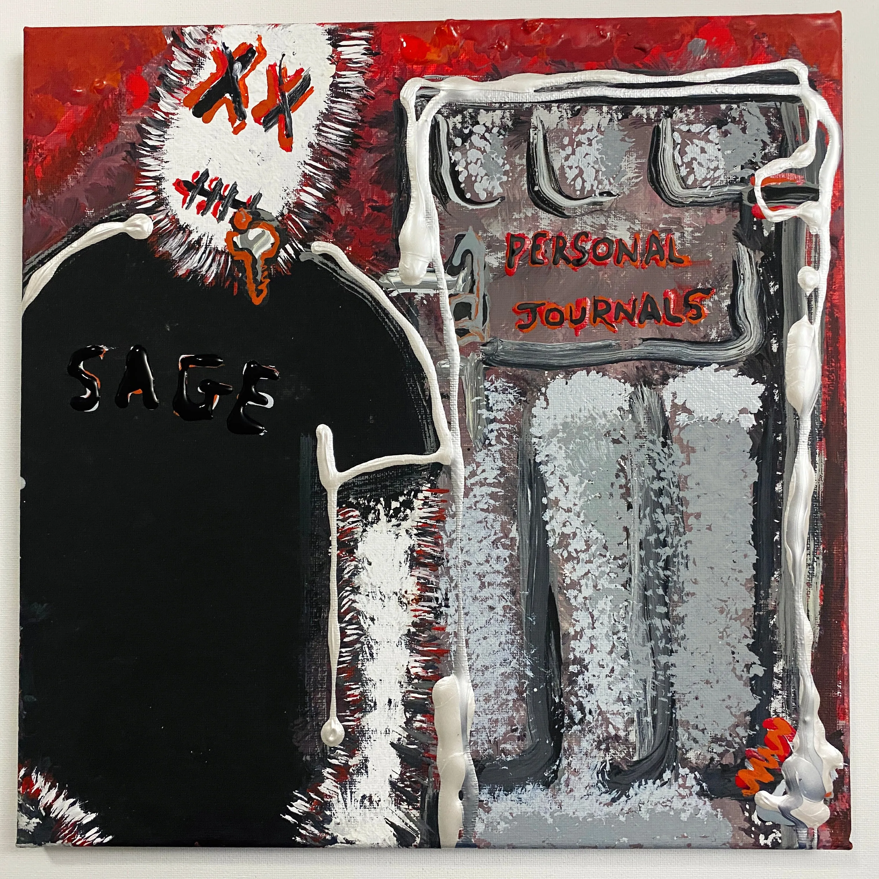 Sage Francis - Personal Journals PAINTINGS by QFetti