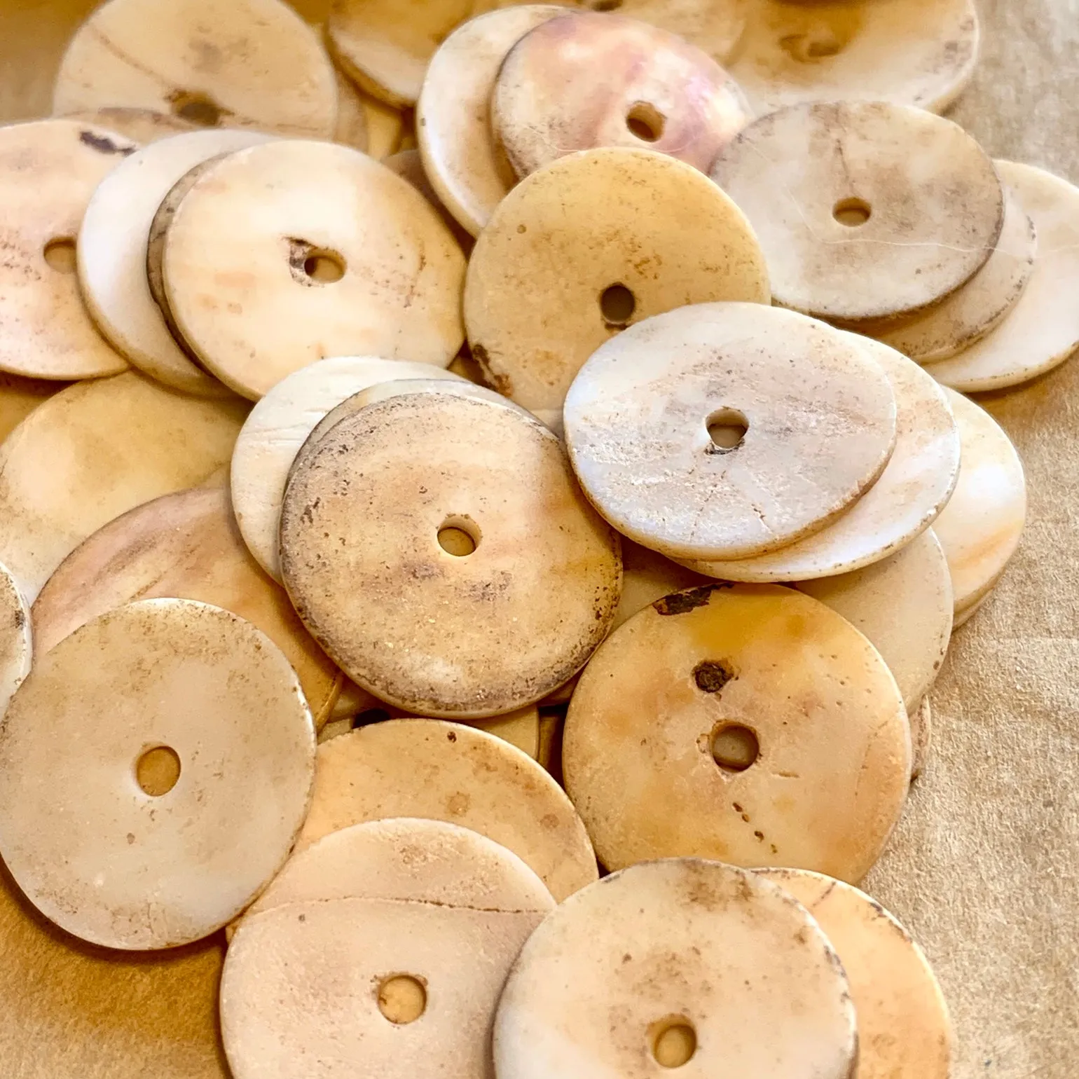 Vintage Flat Shell Discs, Togo